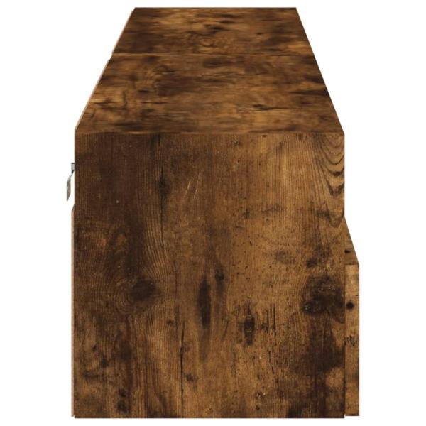 TV-Wandschränke 2 Stk. Räuchereiche 80x30x30 cm Holzwerkstoff