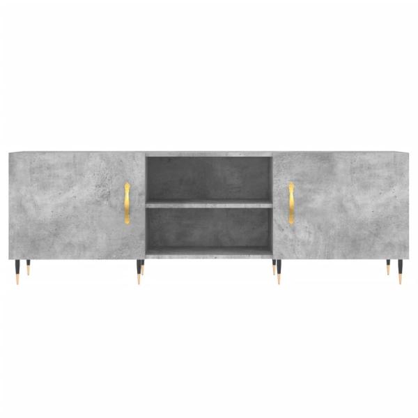 TV-Schrank Betongrau 150x30x50 cm Holzwerkstoff