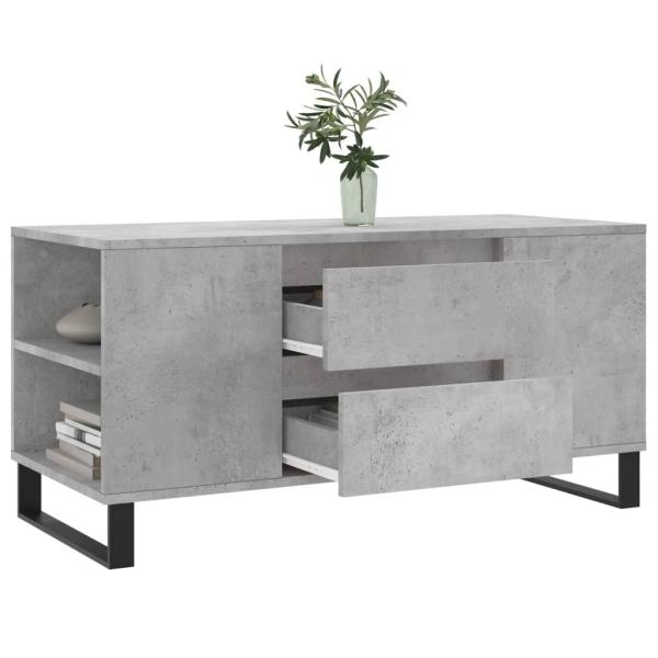 Couchtisch Betongrau 102x44,5x50 cm Holzwerkstoff