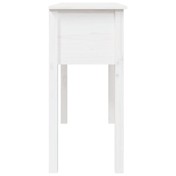 Konsolentisch Weiß 100x35x75 cm Massivholz Kiefer
