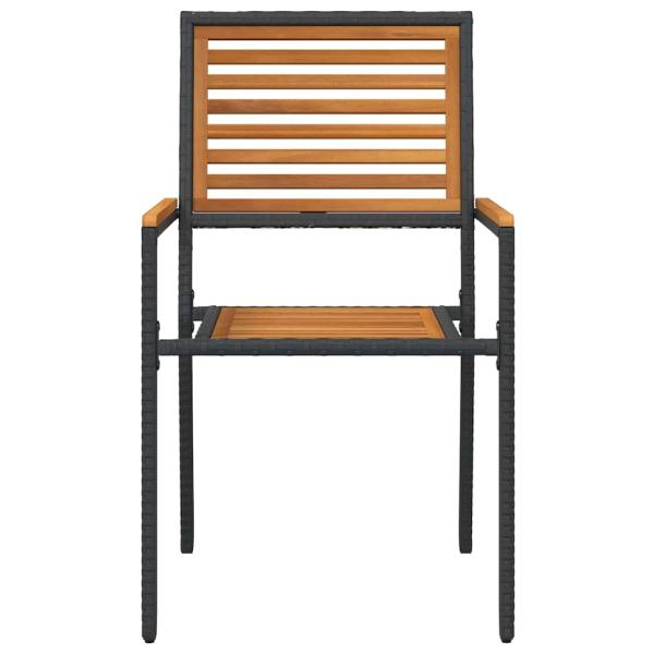 Outdoor-Stühle 4 pcs Creme, Braun