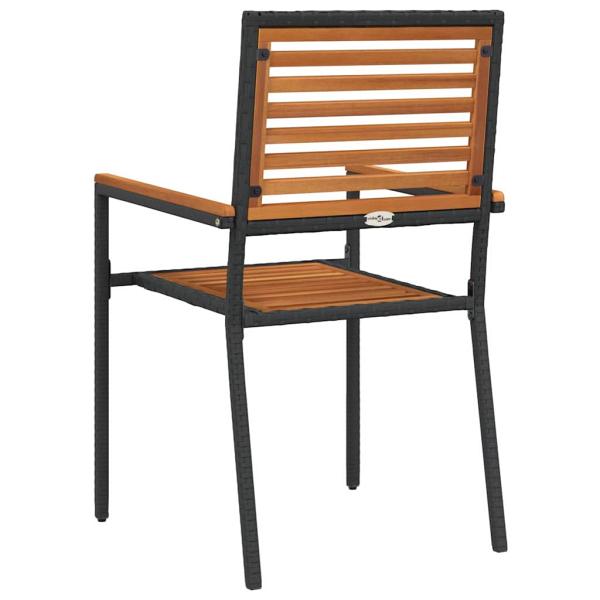 Outdoor-Stühle 4 pcs Creme, Braun