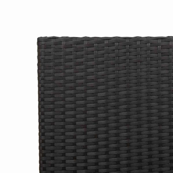 Outdoor-Stühle 4 pcs Creme, Braun