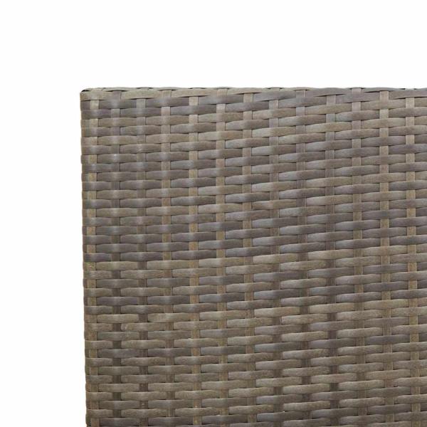 Outdoor-Stühle 4 pcs Grau, Braun