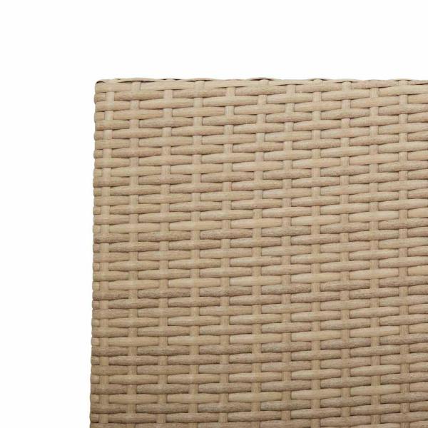 Outdoor-Stühle 4 pcs Creme, Braun