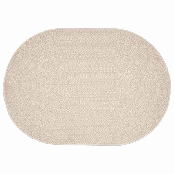 Teppich Cremefarben 140 x 200 cm PP