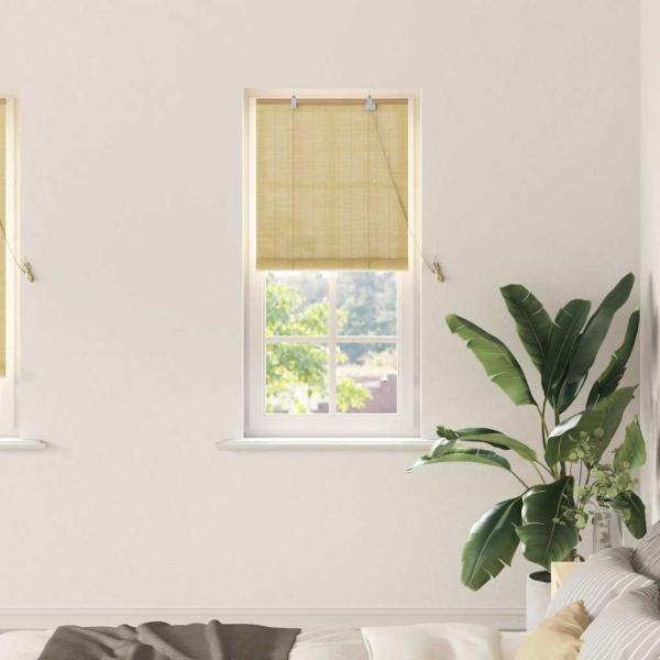 ARDEBO.de - Fensterjalousien und -schattierungen Natur 60 x 220 cm Bambus