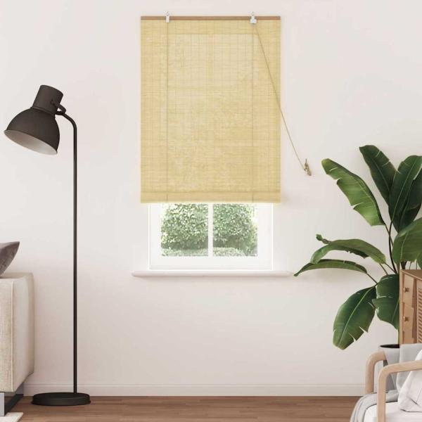 Fensterjalousien und -schattierungen Natur 80 x 220 cm Bambus