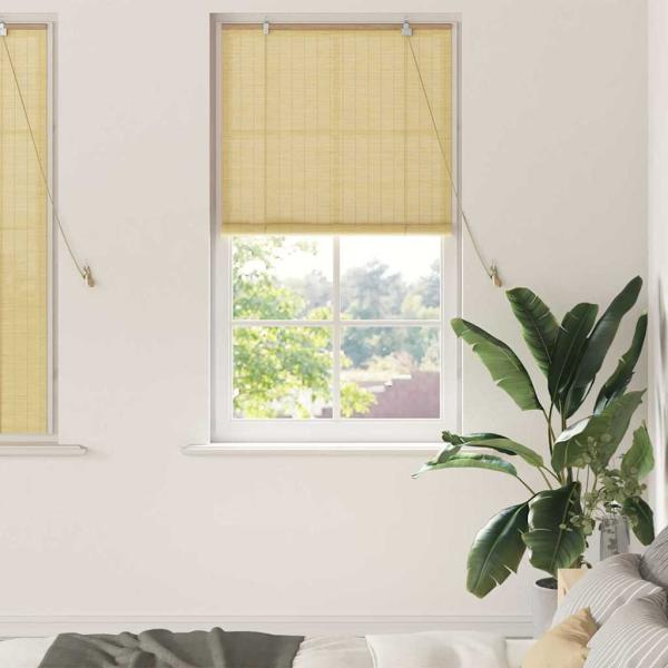 ARDEBO.de - Fensterjalousien und -schattierungen Natur 90 x 160 cm Bambus