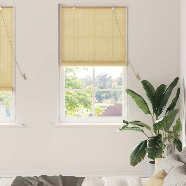ARDEBO.de - Fensterjalousien und -schattierungen Natur 90 x 220 cm Bambus