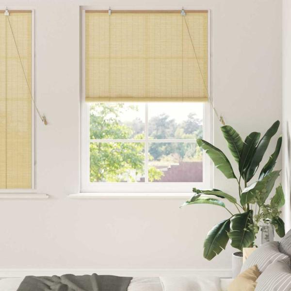 ARDEBO.de - Fensterjalousien und -schattierungen Natur 100 x 160 cm Bambus
