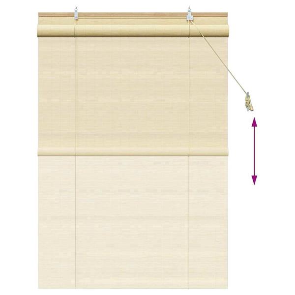 Rollo Natur 120 x 160 cm Bambus