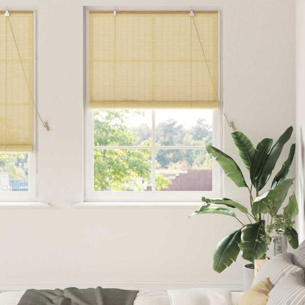 ARDEBO.de - Fensterjalousien und -schattierungen Natur 120 x 220 cm Bambus