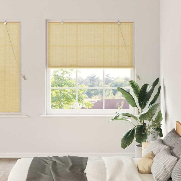 ARDEBO.de - Fensterjalousien und -schattierungen Natur 150 x 160 cm Bambus