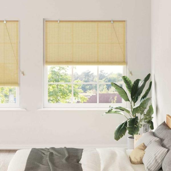 ARDEBO.de - Fensterjalousien und -schattierungen Natur 150 x 220 cm Bambus