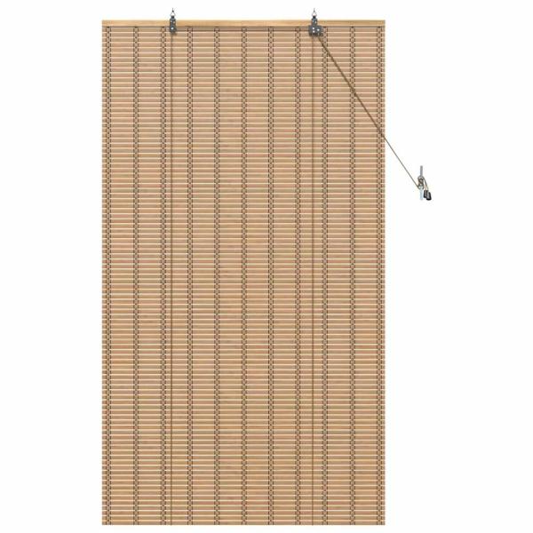 Fensterjalousien & -schatten Hellbraun 80 x 160 cm Bambus