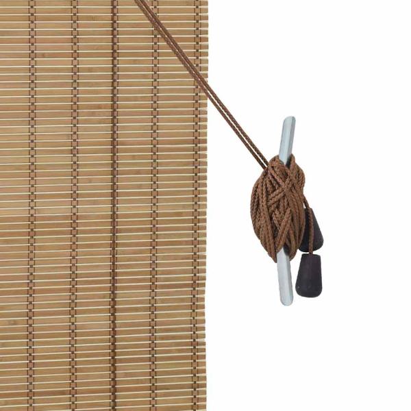 Fensterjalousien & -schatten Hellbraun 80 x 160 cm Bambus