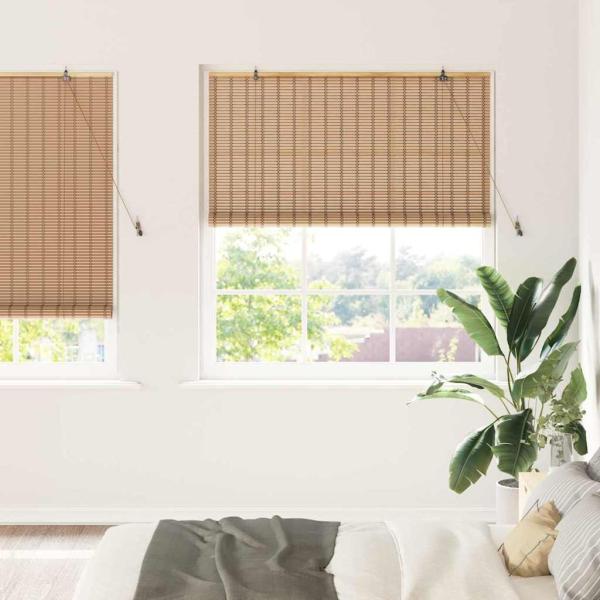 ARDEBO.de - Fensterjalousien & -schatten Hellbraun 150 x 220 cm Bambus