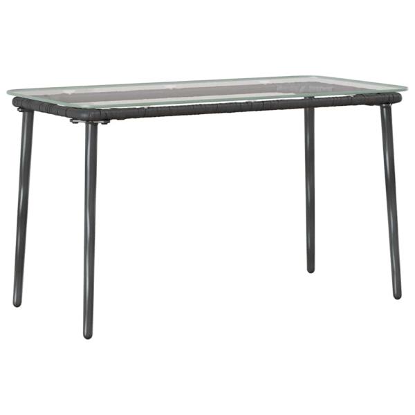Gartentisch Schwarz 80 x 40 x 45 cm Poly Rattan