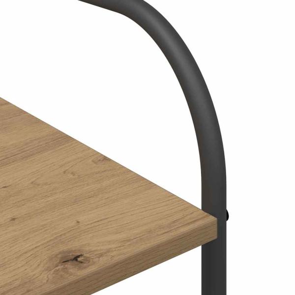 Kleiderständer mit Regalen Eiche 120x44x160 cm