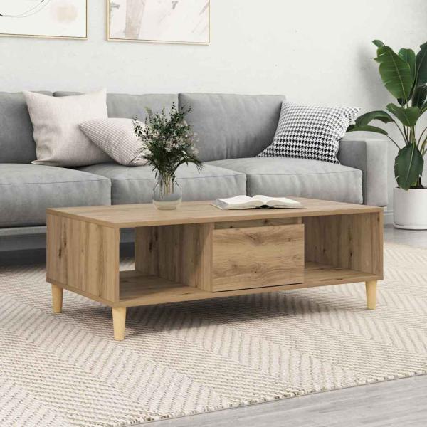 ARDEBO.de - Eiche handwerklich 103,5 x 60 x 35 cm Holzwerkstoff