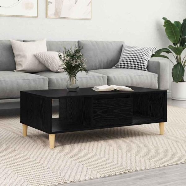ARDEBO.de - mit Speicher mit Tür Schwarze Eiche 103,5 x 60 x 35 cm Holzwerkstoff