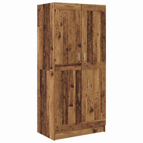 ARDEBO.de - Kleiderschrank Altes Holz 82,5 x 51,5 x 180 cm Holzwerkstoff