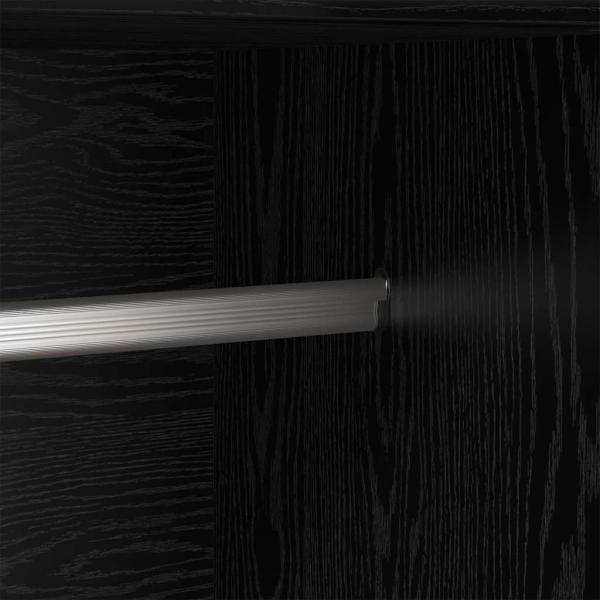 Kleiderschrank Schwarz Eiche 82,5 x 51,5 x 180 cm Holzwerkstoff