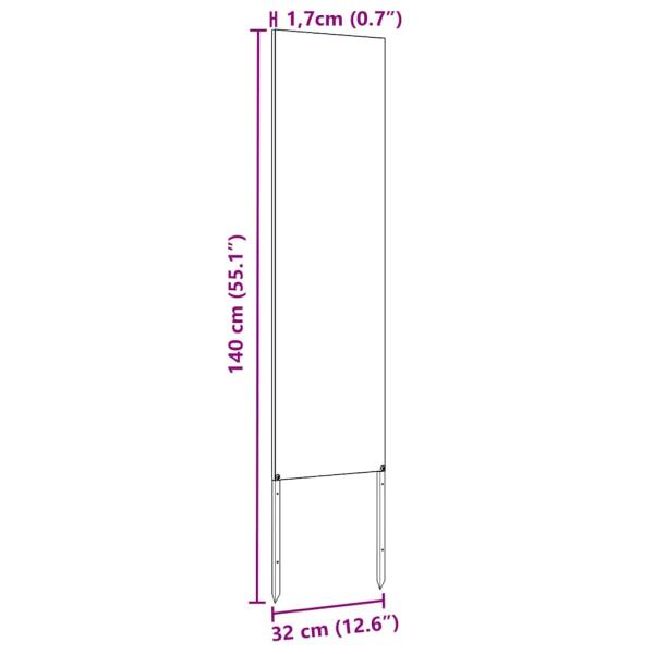 Garten dekoratives Panel Anthrazit 32 x 140 cm