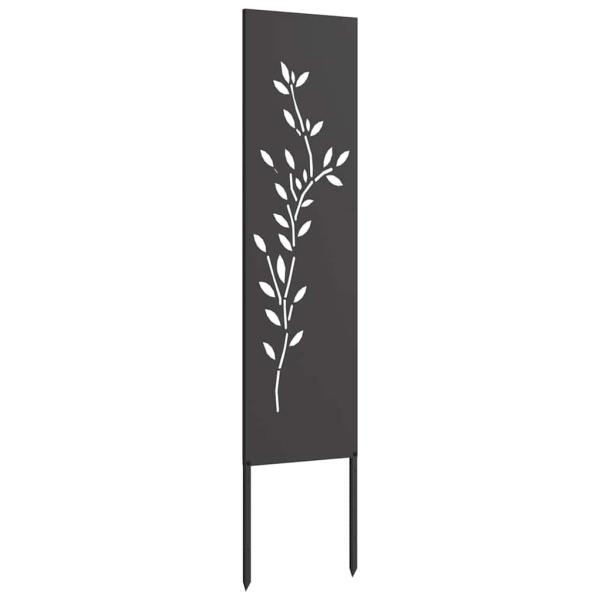 Garten dekoratives Panel Schwarz 32 x 140 cm