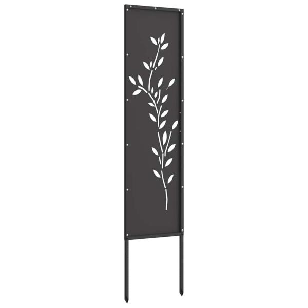 Garten dekoratives Panel Schwarz 32 x 140 cm