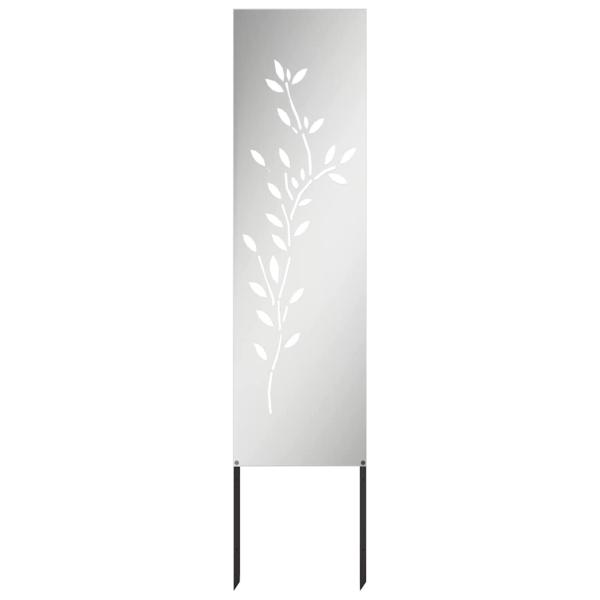 Garten dekoratives Panel Silber 32 x 140 cm