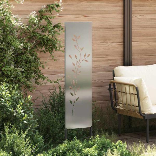 Garten dekoratives Panel Silber 32 x 140 cm