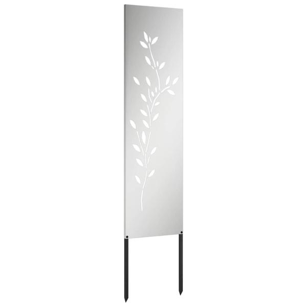 Garten dekoratives Panel Silber 32 x 140 cm