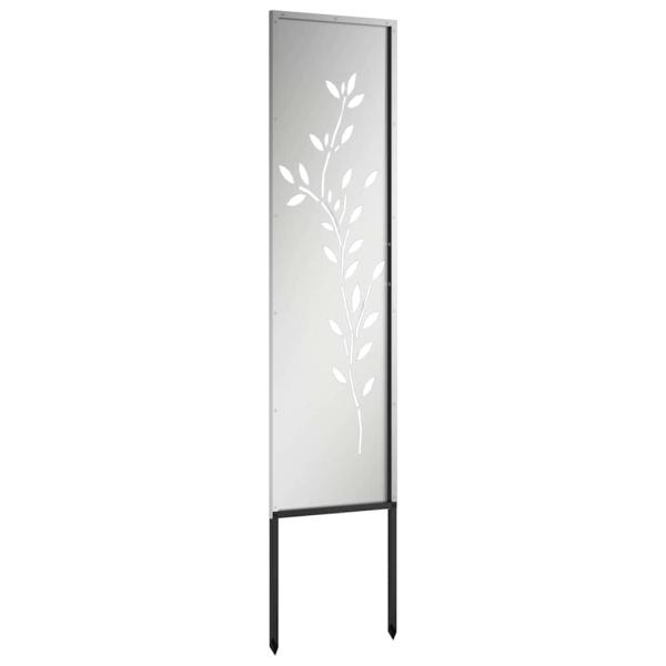 Garten dekoratives Panel Silber 32 x 140 cm