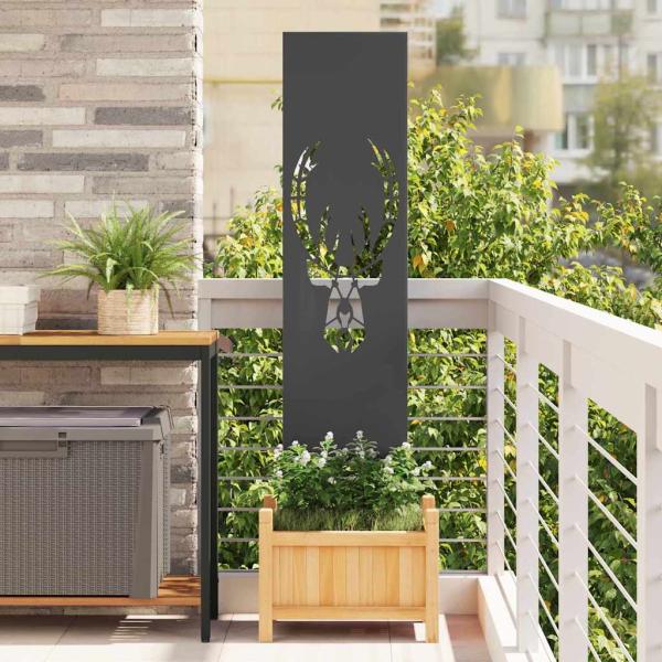 ARDEBO.de - Garten dekoratives Panel Schwarz 32 x 140 cm