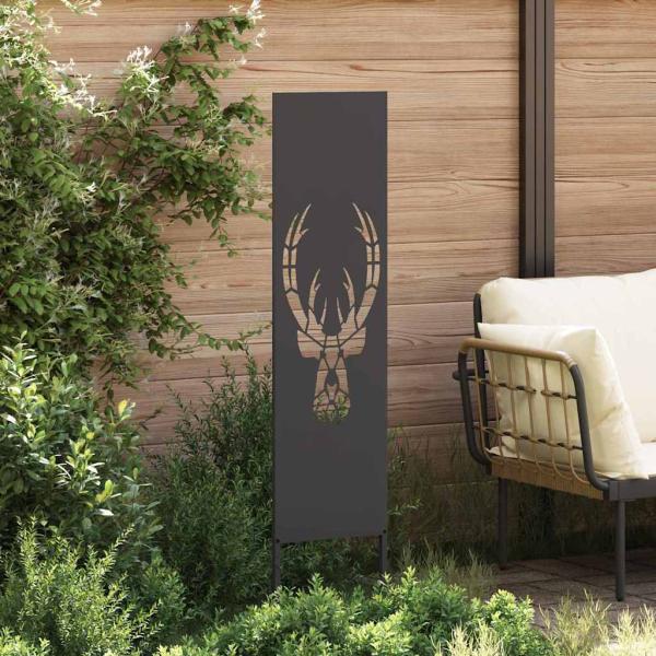Garten dekoratives Panel Schwarz 32 x 140 cm
