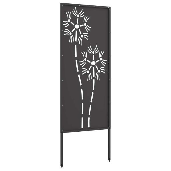Garten dekoratives Panel Schwarz 50 x 140 cm