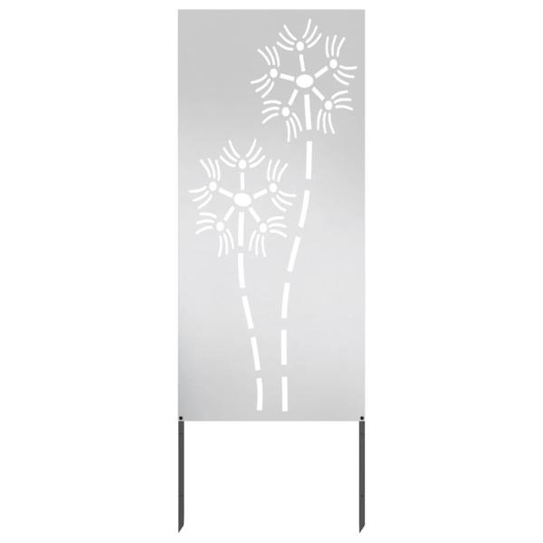 Garten dekoratives Panel Silber 50 x 140 cm Edelstahl