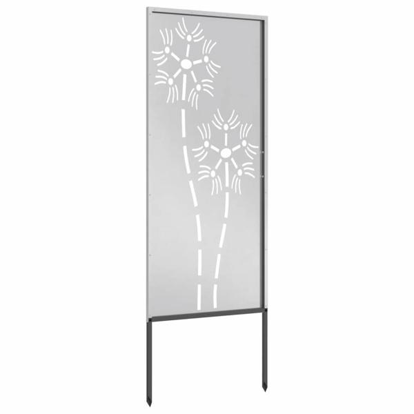 Garten dekoratives Panel Silber 50 x 140 cm Edelstahl