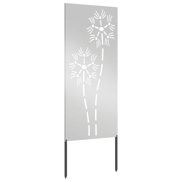 Garten dekoratives Panel Silber 50 x 140 cm