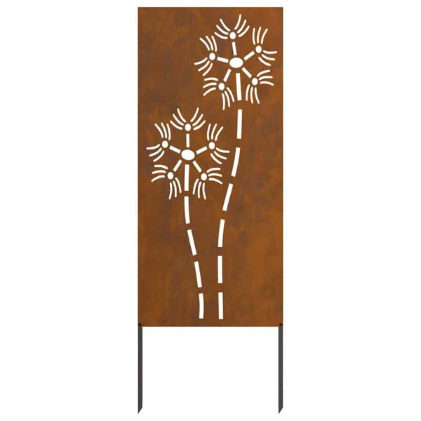 Garten dekoratives Panel Rostig 50 x 140 cm Wetterstahl