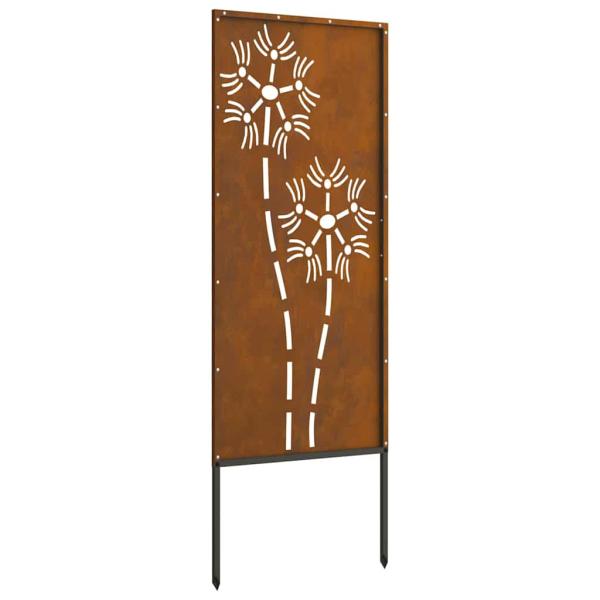 Garten dekoratives Panel Rostig 50 x 140 cm Wetterstahl