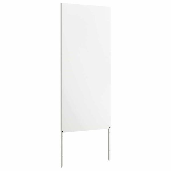 Garten dekoratives Panel Weiß 50 x 140 cm Kaltgewalzter Stahl