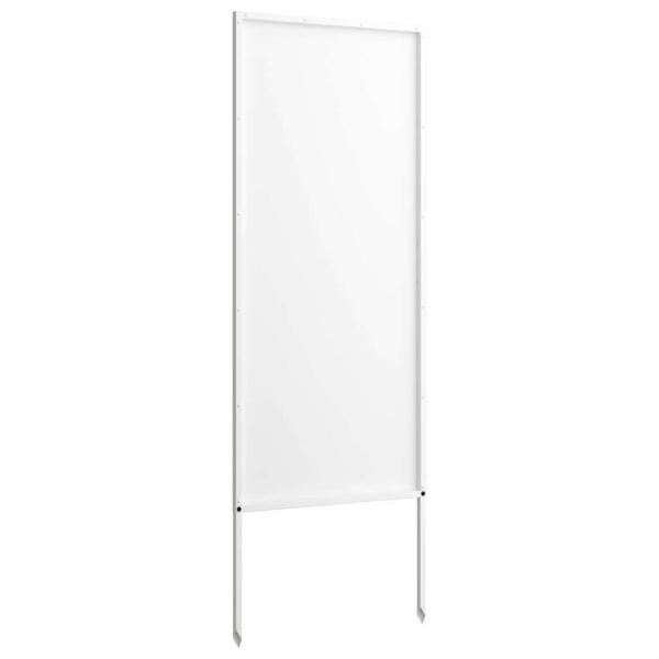 Garten dekoratives Panel Weiß 50 x 140 cm Kaltgewalzter Stahl