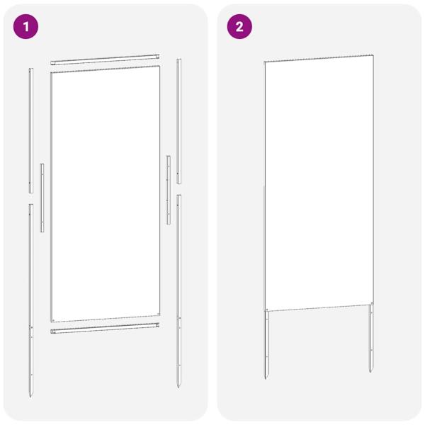 Garten dekoratives Panel Anthrazit 50 x 140 cm