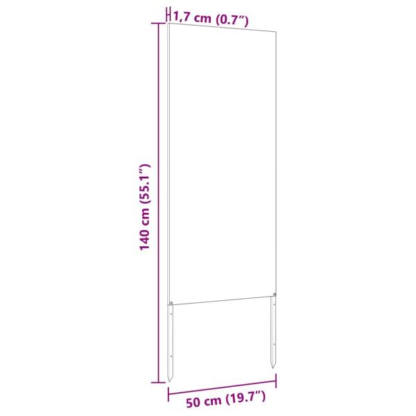 Garten dekoratives Panel Anthrazit 50 x 140 cm