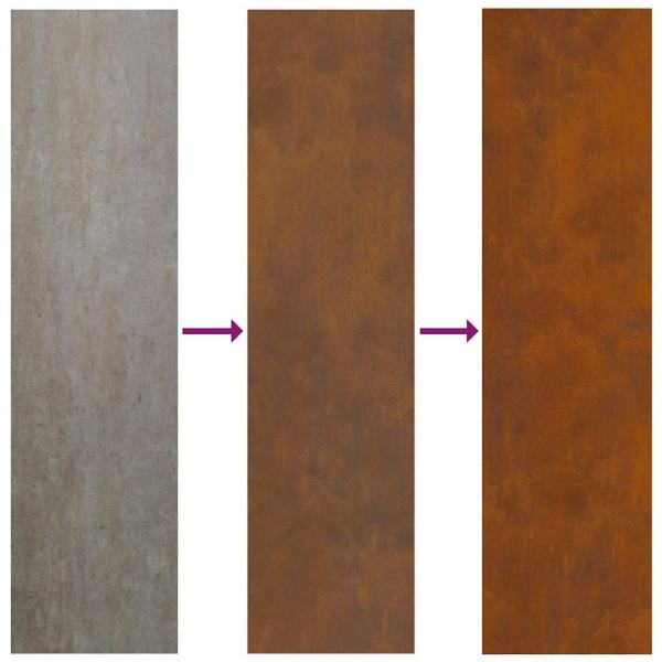 Garten dekoratives Panel Rostig 50 x 140 cm Wetterstahl
