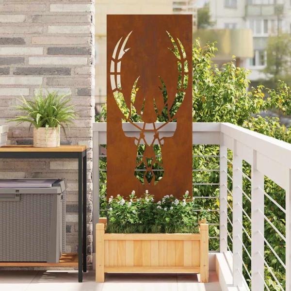 ARDEBO.de - Garten dekoratives Panel Rostig 50 x 140 cm Wetterstahl