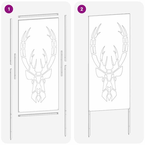 Garten dekoratives Panel Rostig 50 x 140 cm Wetterstahl